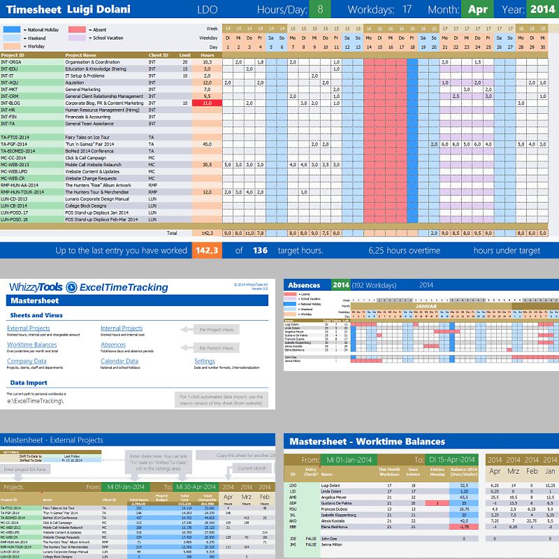 Excel Time Tracking